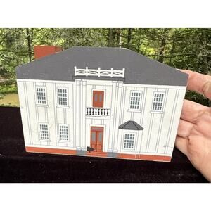 Pearl S. Buck Birthplace Hillsboro WV The Cats Meow Wood Shelf Sitter 1993